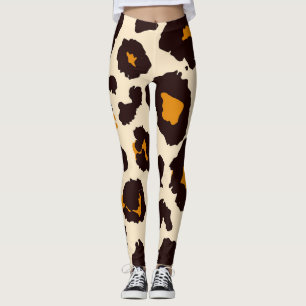 Leggings Piel de queso, textura de impresión animal.