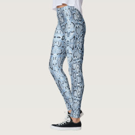 Leggings Piel de serpiente Blue Super Stonewashed Denim Ana