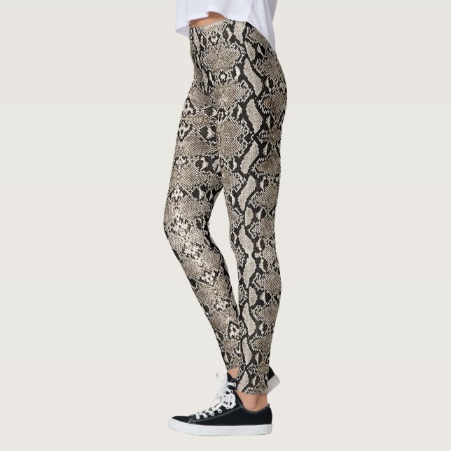 Leggings Piel de serpiente de Bronze Python (Izquierda)