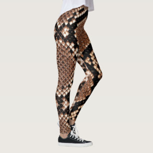 Leggings Piel de serpiente de cascabel de diamante occident