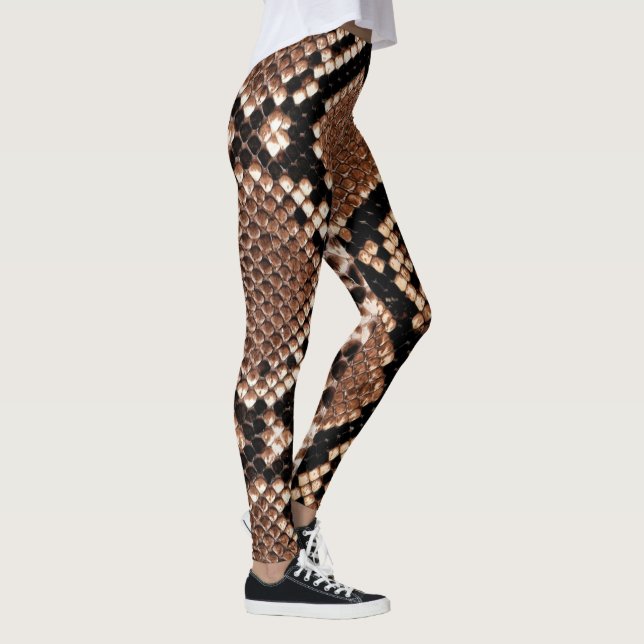 Leggings Piel de serpiente de cascabel de diamante occident (Derecha)