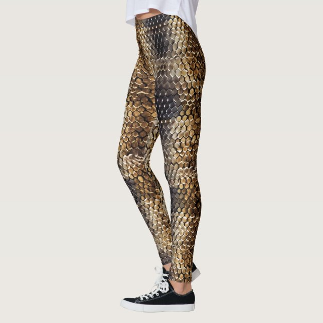 Leggings Piel de serpiente dorada marrón negro (Izquierda)