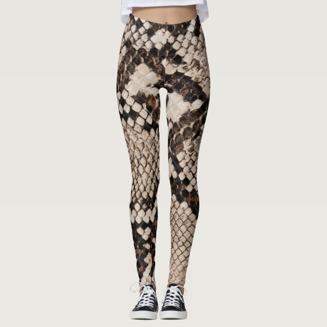 Leggings Piel de serpiente: fondo texturado. (Anverso)