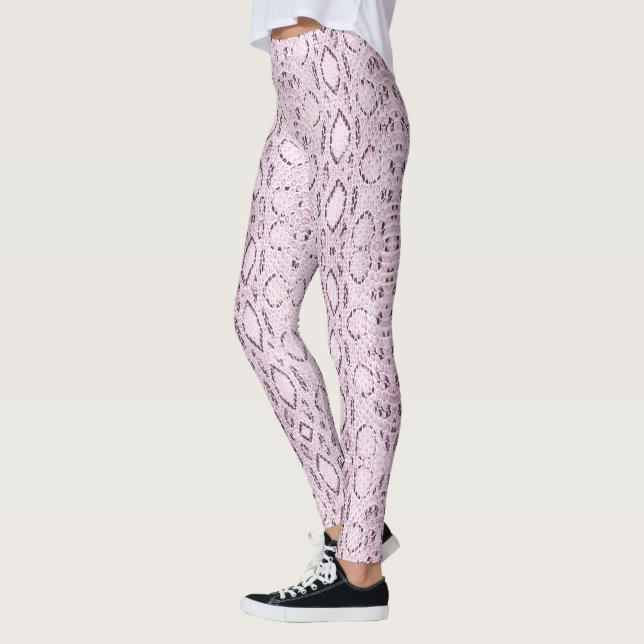 Leggings Piel de serpiente rosa exótico (Izquierda)