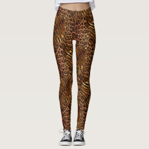 Leggings Piel de tigre leopardo gato rayado a la moda