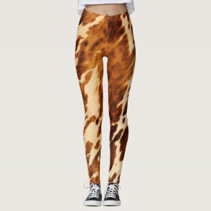 Leggings Piel de vaca marrón