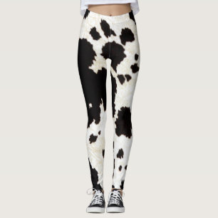 Leggings Piel de vaca rústica