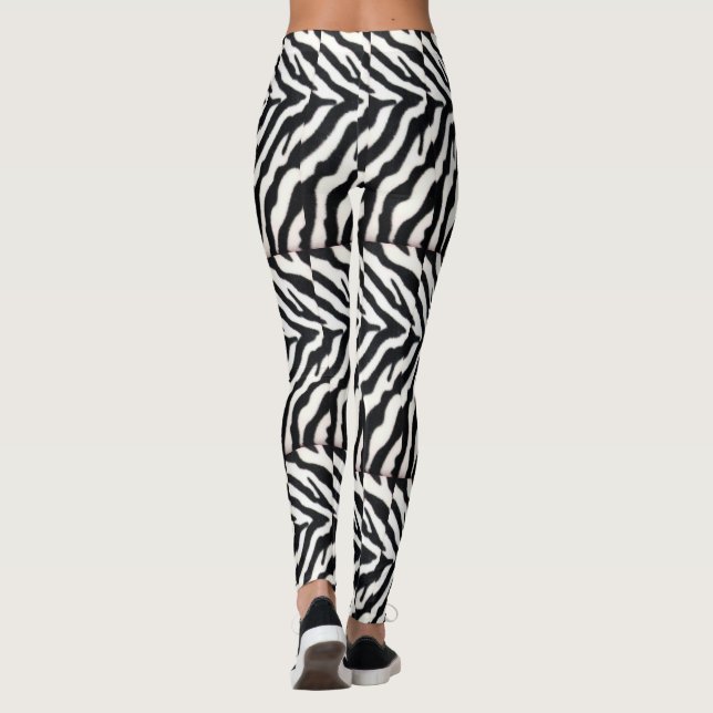 LEGGINGS PIEL DE ZEBRA BLANCA NEGRA IMPRESA (Reverso)