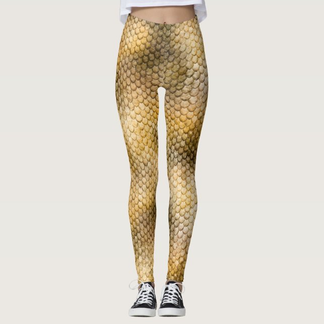 Leggings Piel Dragón Dorado (Anverso)