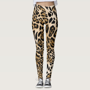 Leggings Piel leopardo africana: Textura animal sin mar