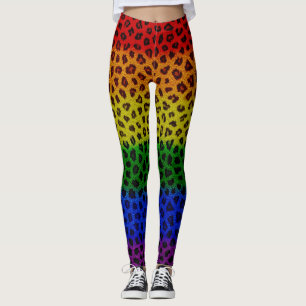 Leggings Piel leopardo arco iris