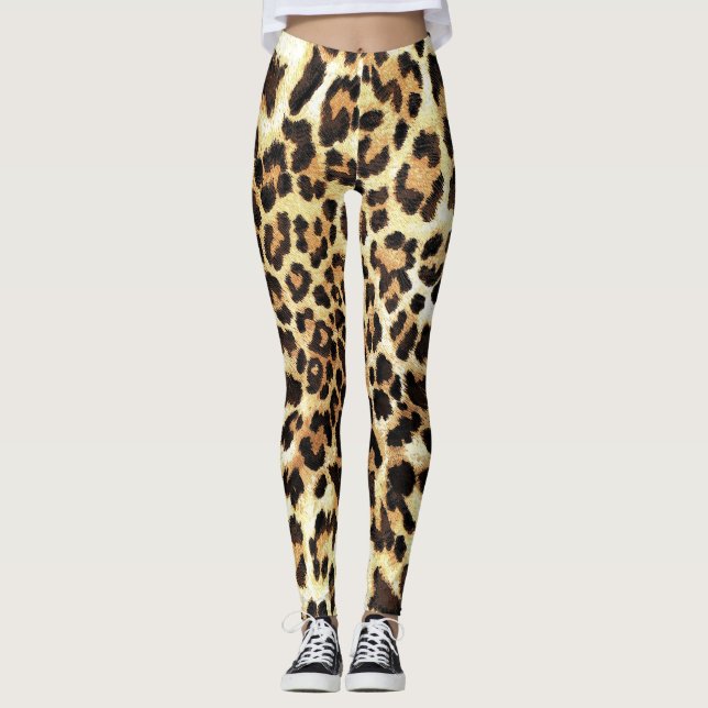 Leggings Piel leopardo, diseño de patrones impecable. (Anverso)
