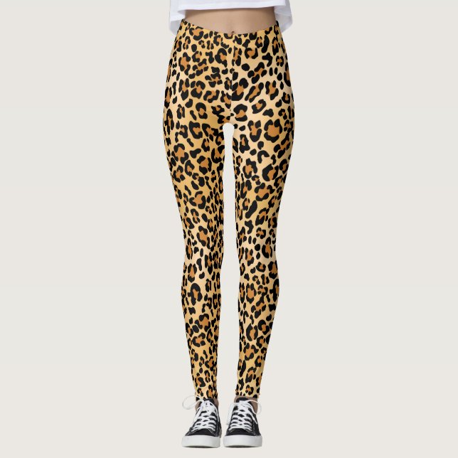 Leggings Piel leopardo Piel animal Imprimir (Anverso)