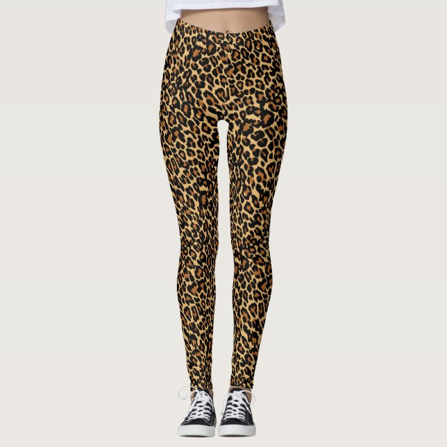 Leggings Piel leopardo Piel animal Imprimir (Anverso)