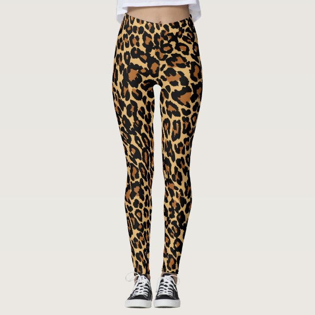 Leggings Piel leopardo Piel animal Imprimir (Anverso)