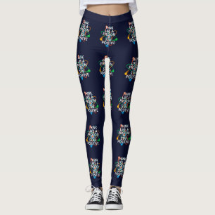 Leggings PIENSA COMO UN PROTÓN Y MANTÉN POSITIVO Ciencia