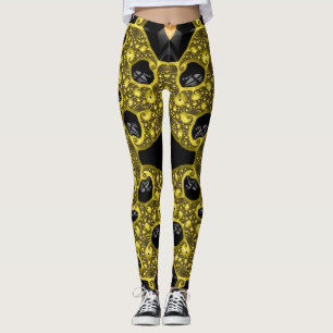 Leggings Piernas ~ amarillo negro ~ original