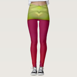 Leggings Piernas: amarillo rojo brillante ~ original