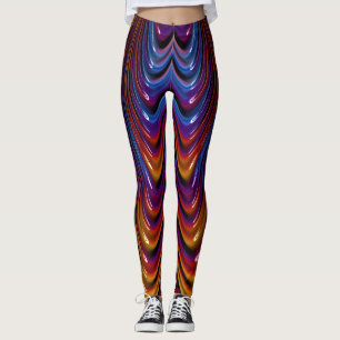 Leggings Piernas: azul dorado brillante ~ Original