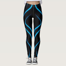 Piernas azul neón y negro con patas futuristas