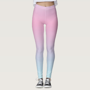 Leggings Piernas azul rosa de color de agua