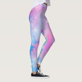 Leggings Piernas azul rosa de Unicornio mágico