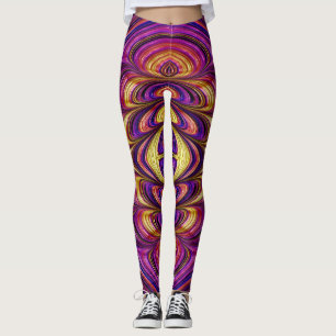 Leggings Piernas ~azul rosa púrpura amarillo ~ Original