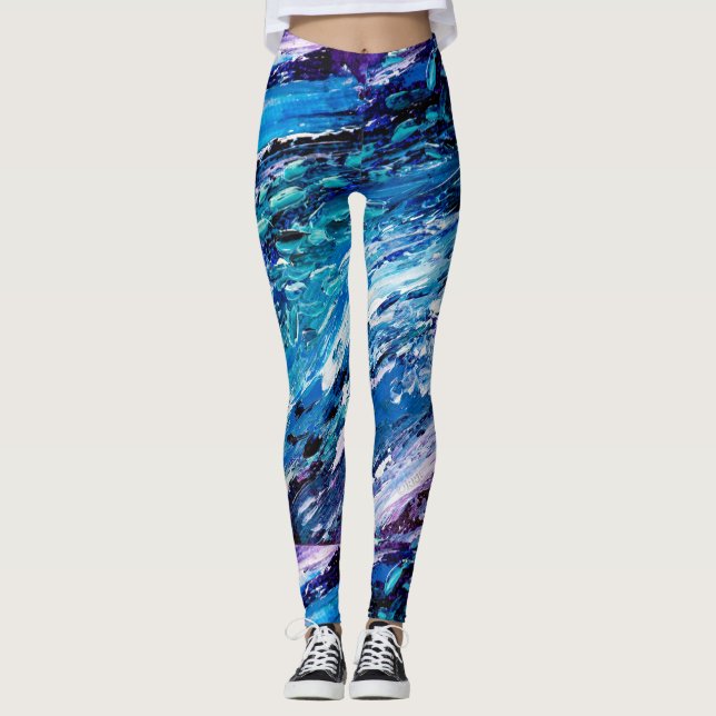 Leggings Piernas azules (Anverso)