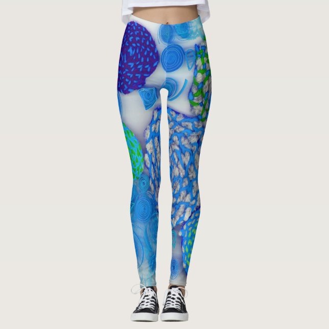 Leggings Piernas azules (Anverso)