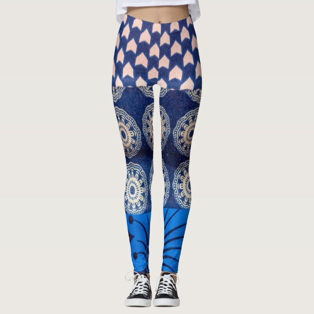 Leggings Piernas azules de India (Anverso)