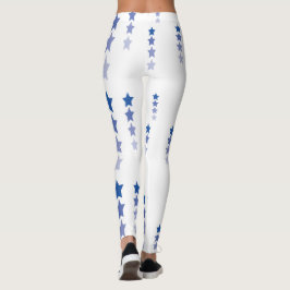 Leggings Piernas blancas con estrellas azules