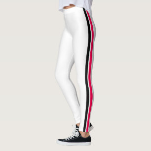 Leggings Piernas blancas de banda lateral - Elija sus color