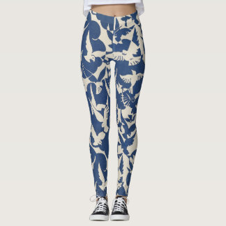 Leggings Piernas blancas y azules