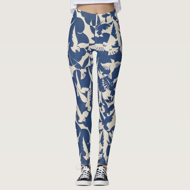 Leggings Piernas blancas y azules (Anverso)