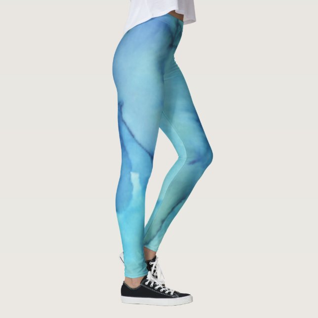 Leggings Piernas Blue Tie-Die (Derecha)