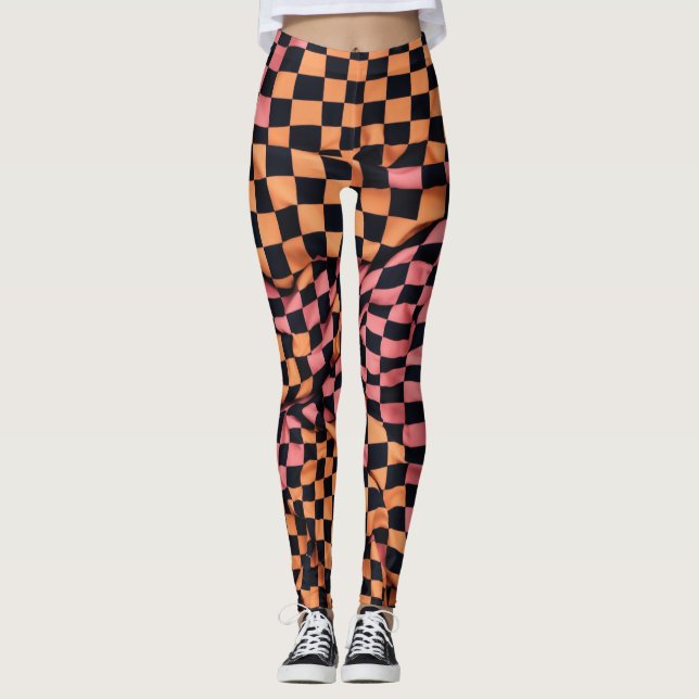 Leggings "Piernas brillantes de la puesta del sol" (Anverso)
