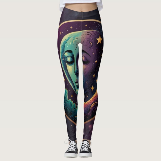 Leggings "Piernas celestes de la luna (Anverso)