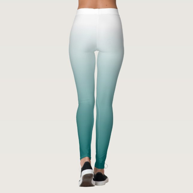 Leggings Piernas color turquesa gris oscuro (Reverso)