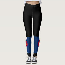 Leggings Piernas con bandera del Estado de Colorado en Pant
