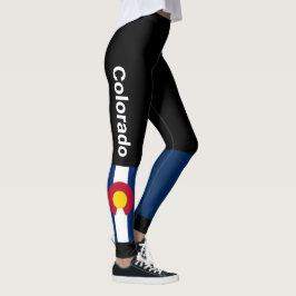 Leggings Piernas con bandera del Estado de Colorado en Pant