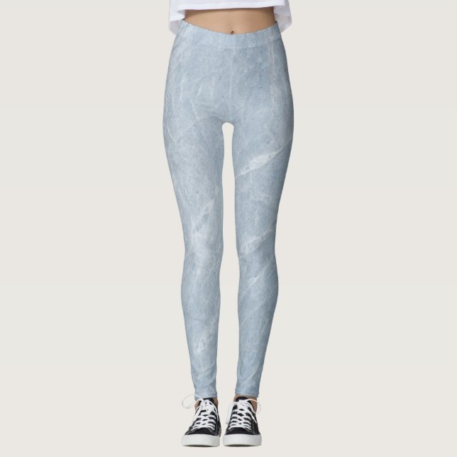 Leggings Piernas con efecto de mármol gris (Anverso)