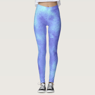 Leggings Piernas con efecto de nube de tormenta azul