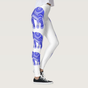 Leggings Piernas con elefante azul