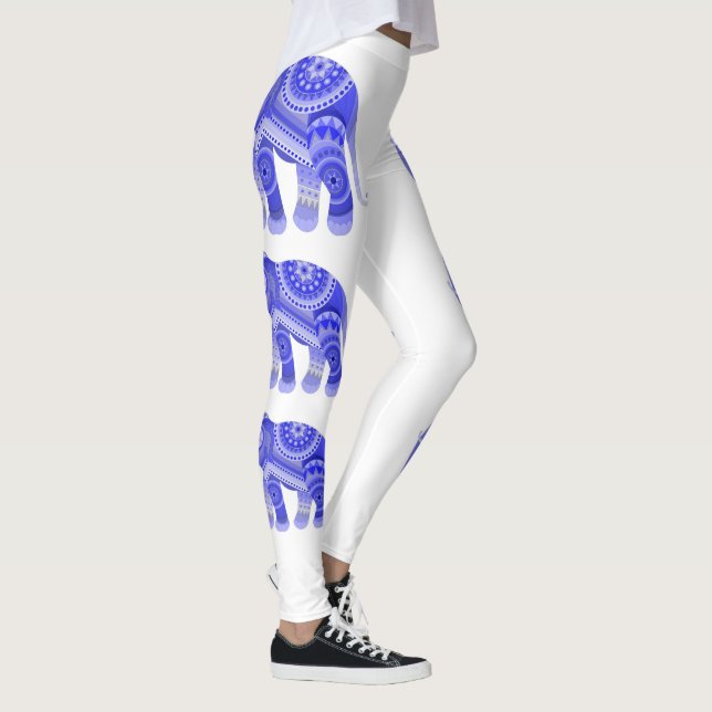 Leggings Piernas con elefante azul (Derecha)