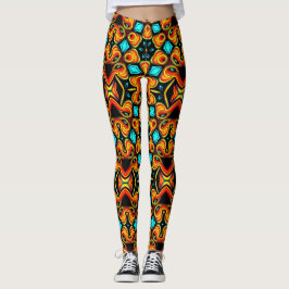 Leggings Piernas con estampado amarillo azul