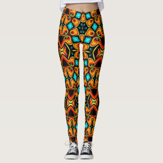 Leggings Piernas con estampado amarillo azul