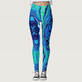 Leggings Piernas con salpicaduras azules
