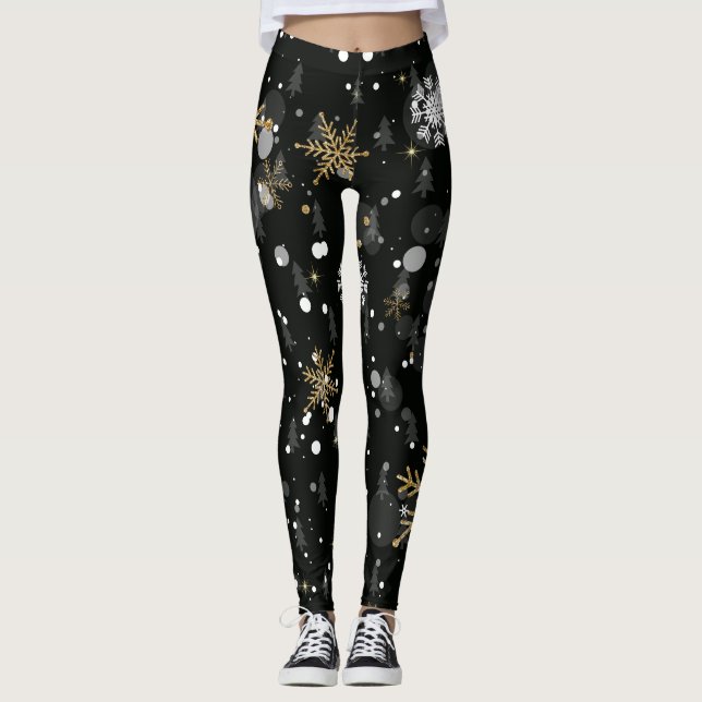 Leggings Piernas copadas de nieve en invierno (Anverso)