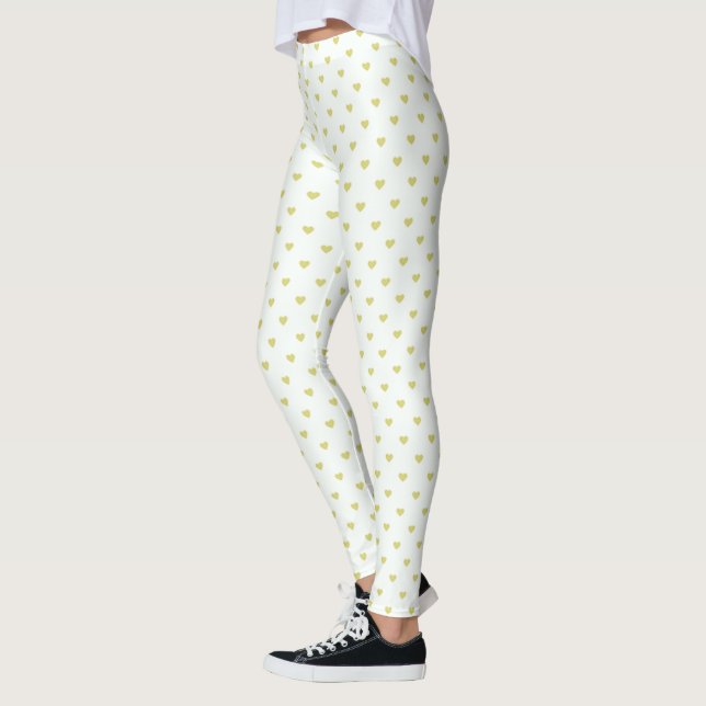 Leggings Piernas/corazón amarillo (Izquierda)