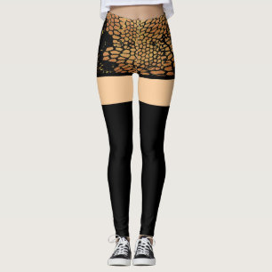 Leggings Piernas cortas y largas para el pavo negro